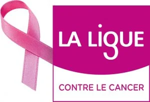 Logo de la Ligue contre le cancer représentant un ruban rose symbolisant la lutte contre le cancer.